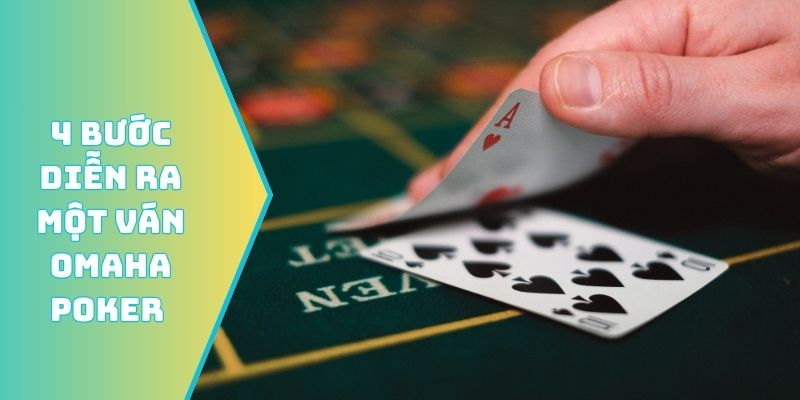 4 bước diễn ra một ván Omaha Poker hoàn hảo