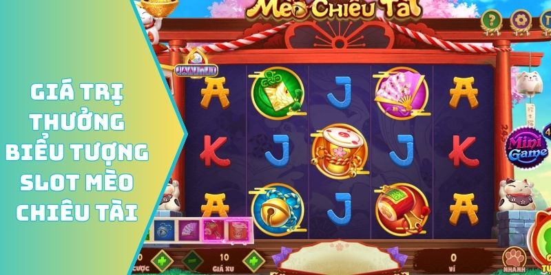 Giá trị thưởng biểu tượng slot Mèo chiêu tài