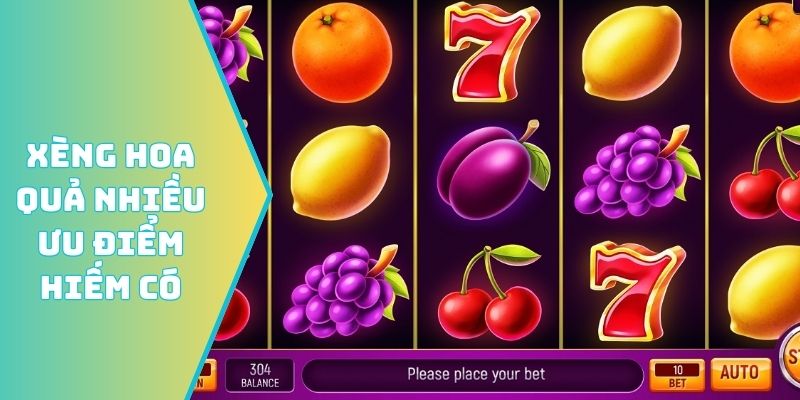 Xèng hoa quả nhiều ưu điểm hiếm có